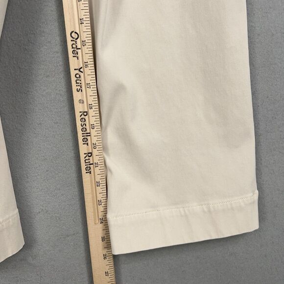 Spanx Pants Womens Small Cream High Rise Perfect Straight Wide Minimal Career - Picture 13 of 16